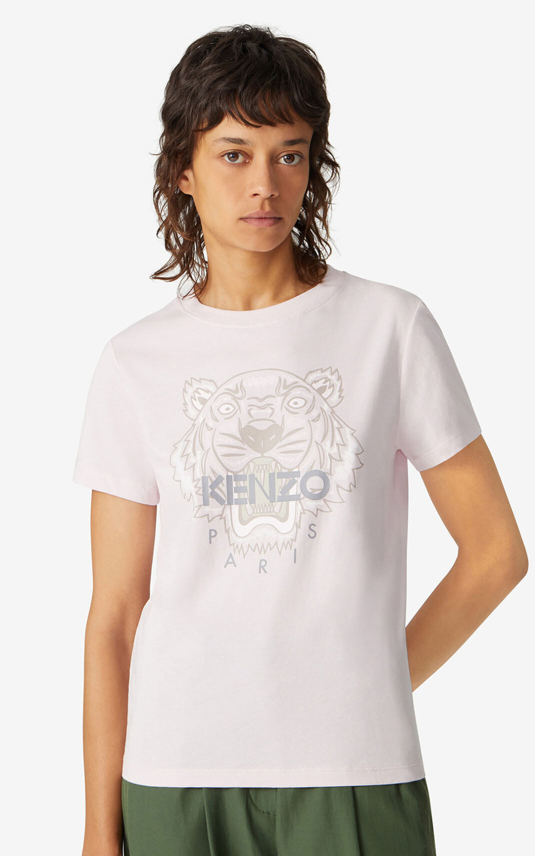 Camiseta Kenzo Tiger Feminino - Rosa | 638INCRHO